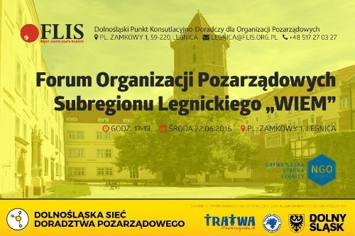 Wkrótce Forum organizacji pozarządowych subregionu legnickiego