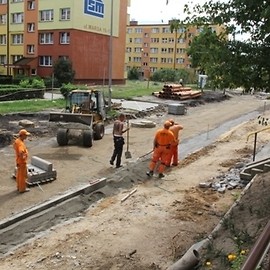 Ulica Marsa w przebudowie
