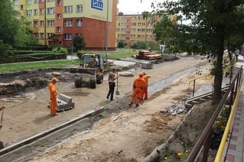 Ulica Marsa w przebudowie