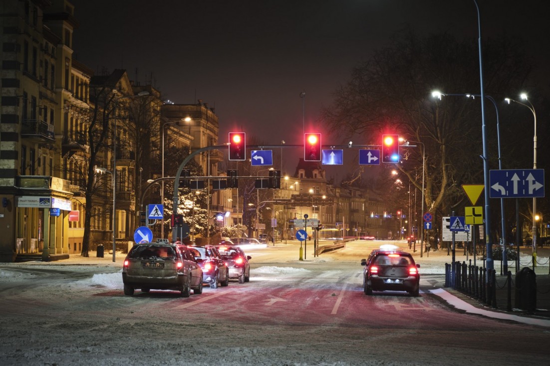 Wieczór zimowy, Legnica luty 2021