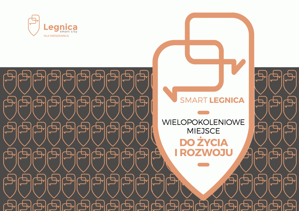 Plakat - Smart city Legnica - Wielopokoleniowe miejsce do życia i rozwoju