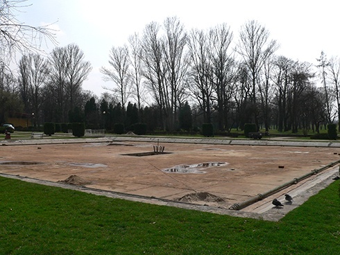 Remonty fontann i muszli koncertowej Legnica 2013