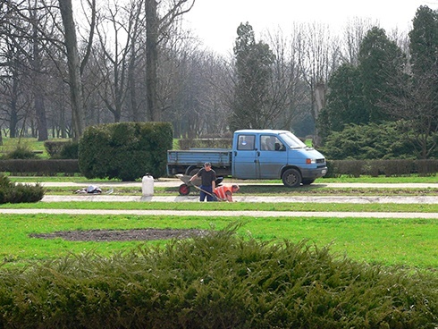 Remonty fontann i muszli koncertowej Legnica 2013