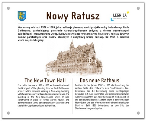 tablica zabytkowa Nowy Ratusz 2013