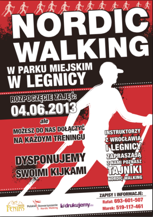 KS Feniks Legnica zaprasza na przygodę z nordic walking              