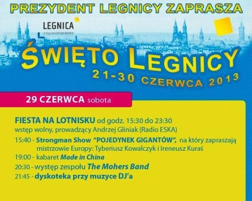 Weekendowa kulminacja Święta Legnicy