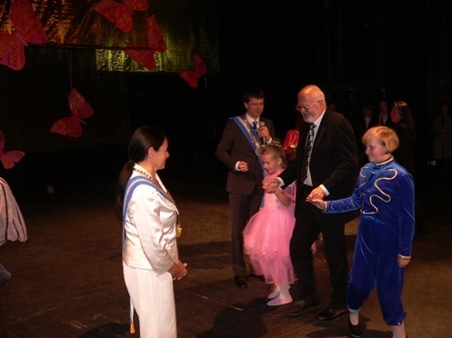 Prof. Siegfried Maser w Legnicy - laureat Orderu Uśmiechu
