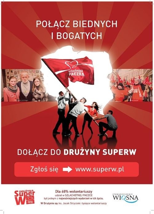 Organizatorzy SZLACHETNEJ PACZKI poszukują  wolontariuszy - dołącz do drużyny SUPERW!