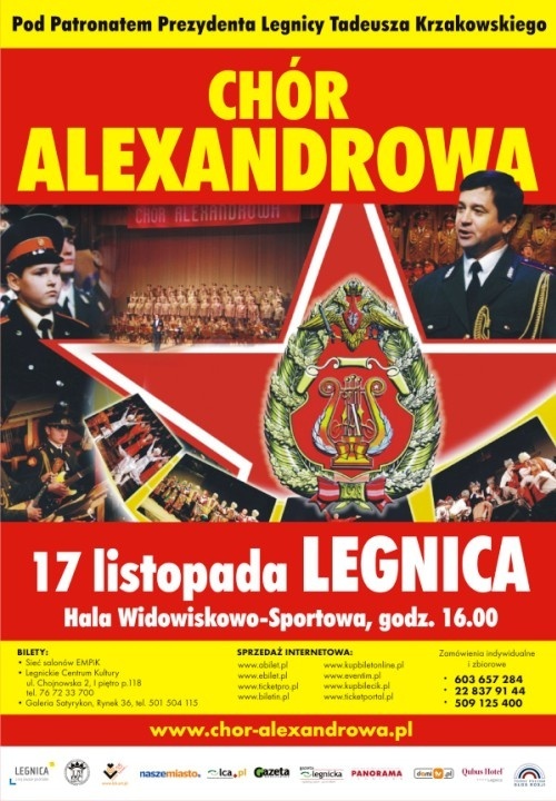 Światowej sławy Chór Aleksandrowa  zaśpiewa w Legnicy