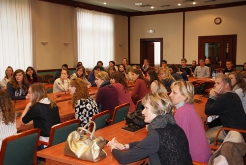 Francuscy gimnazjaliści u prezydenta