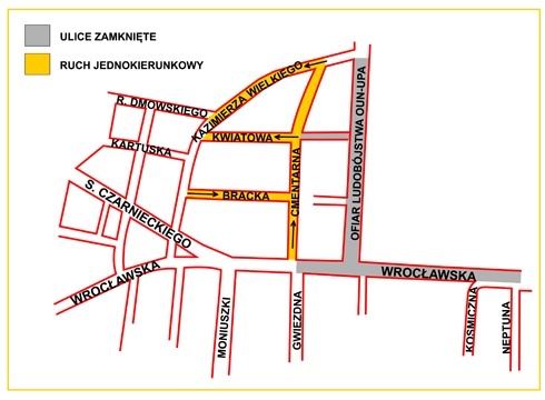 mapa dojazdowa