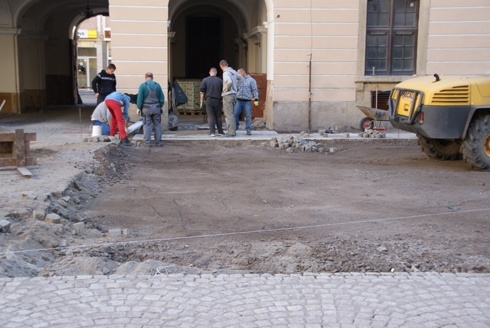Dziedziniec Akademii Rycerskiej wkrótce będzie gotowy
