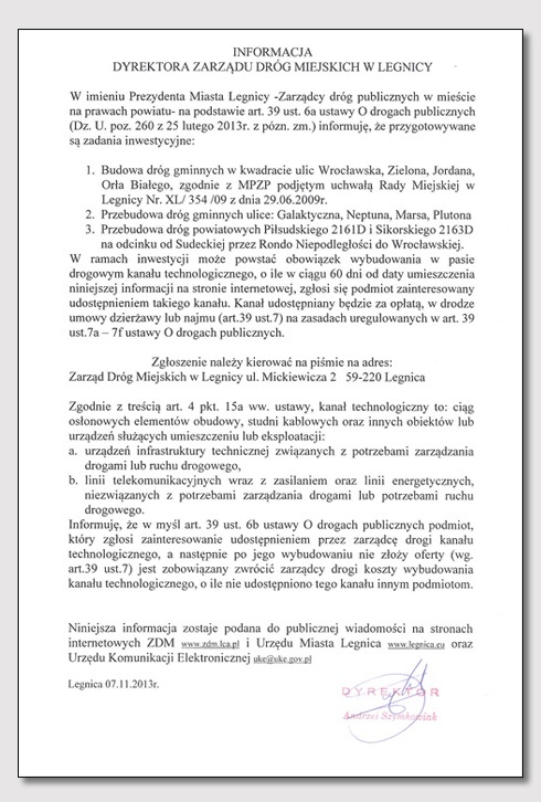 informacja dokument