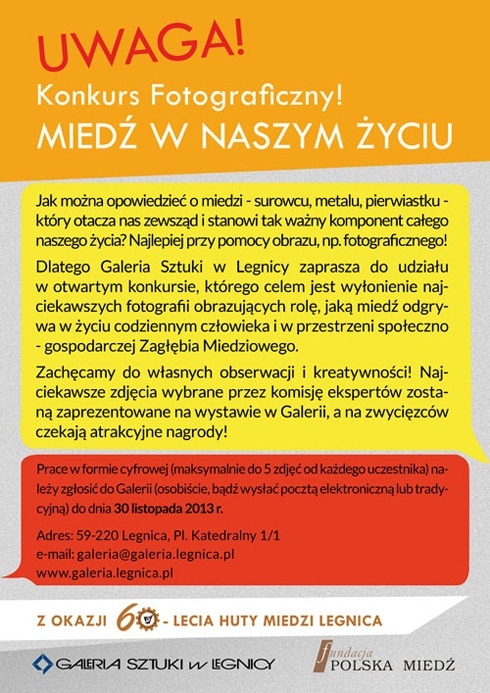 plakat konkurs fotograficzny