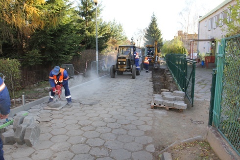 Ulica Kubusia Puchatka jest już w przebudowie