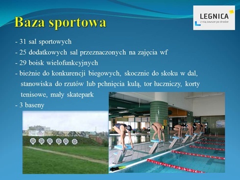 Nasze miasto oferuje uczniom doskonałe warunki do nauki i uprawiania sportu