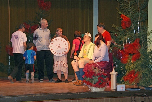 Opłatkowe spotkanie prezydenta z osobami niepełnosprawnymi 2013