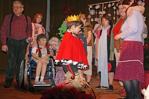 Opłatkowe spotkanie prezydenta z osobami niepełnosprawnymi 2013