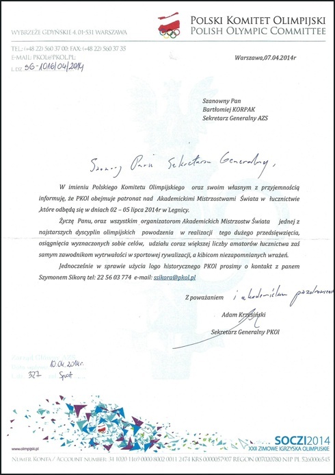 Szef PKOL i Minister Sportu patronami legnickich Akademickich Mistrzostw Świata w Łucznictwie