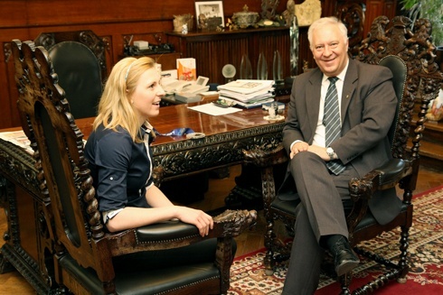 Wicemistrzyni olimpijska z przedświąteczną wizytą w Ratuszu