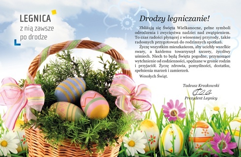Wielkanocne życzenia Prezydenta Legnicy 