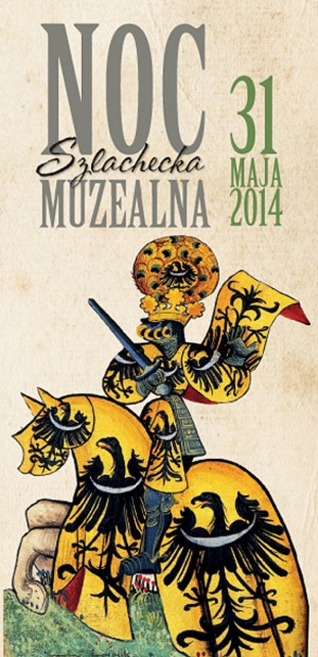 plakat Szlachecka Noc Muzealna 2014 Legnica