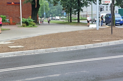 Chodniki już położone 