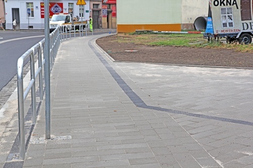 Chodniki już położone 