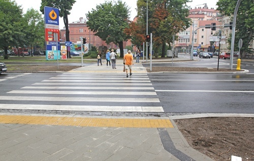 Chodniki już położone 