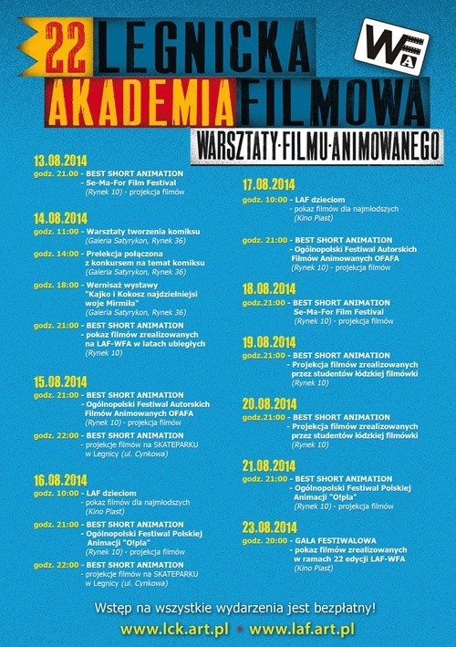 LAF 2014 Legnica program