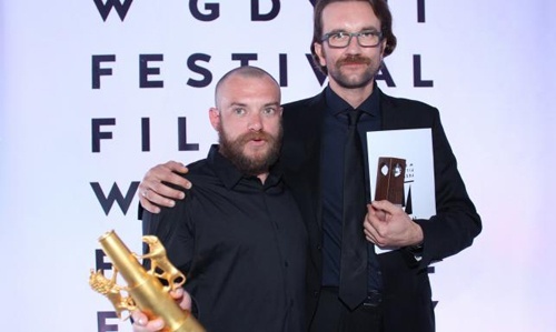 Tomasz Kot i reżyser Łukasz Palkowski 2014