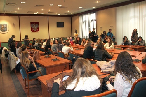 Licealiści z francuskiego Gap z wizytą w Ratuszu