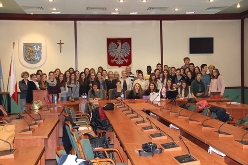 Licealiści z francuskiego Gap z wizytą w Ratuszu