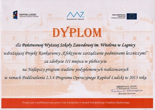 Nagroda dla legnickiej PWSZ