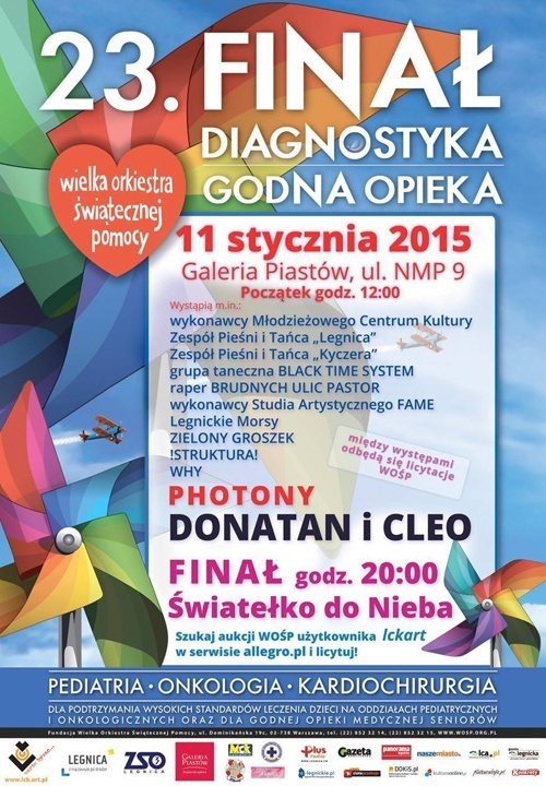 Zbiórka darów dla WOŚP  trwa do 9 stycznia