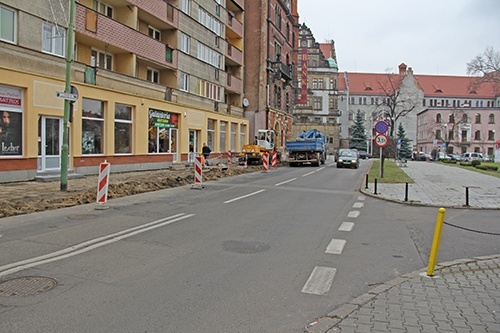 Nowy chodnik na Wjazdowej