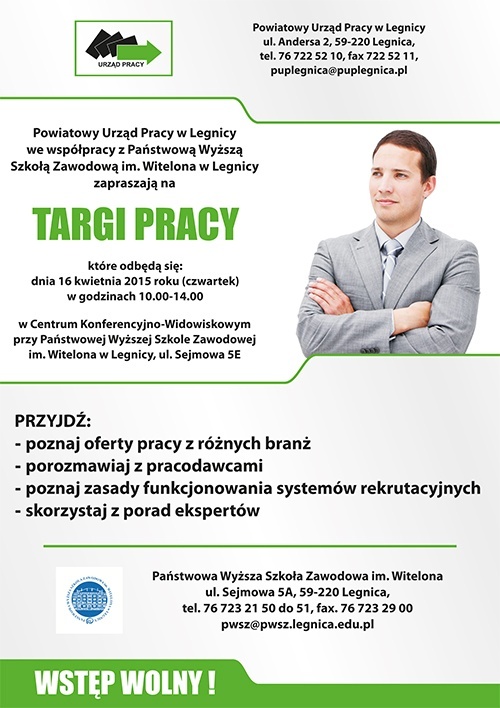 Już niebawem Targi Pracy w Legnicy