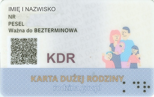 wzór karty rewers