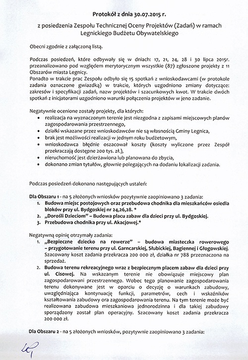 protokół z dnia 30.07.2015