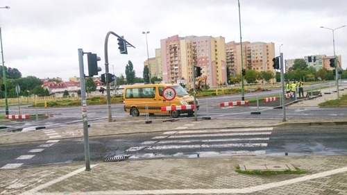Rondo Niepodległości i ul. Sikorskiego w przebudowie 1
