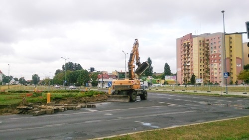 Rondo Niepodległości i ul. Sikorskiego w przebudowie 2