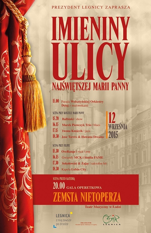 plakat Imieniny Ulicy NMP 2015