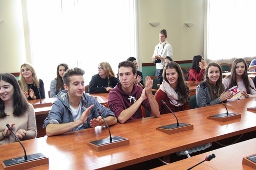 Uczniowie z Francji u prezydenta Legnicy 3