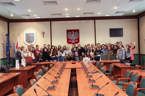 Uczniowie z Francji u prezydenta Legnicy 9