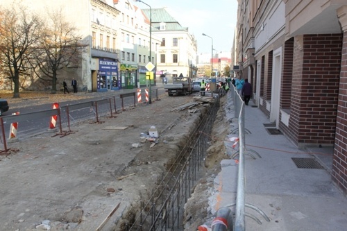 chojnowska chodnik i parking