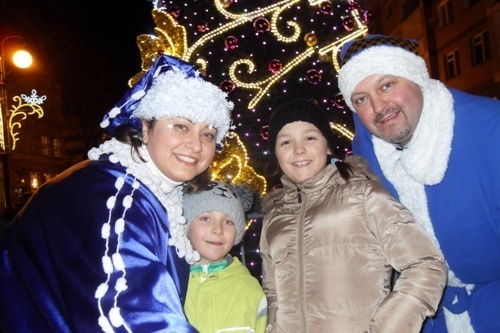 niebieskie mikołaje