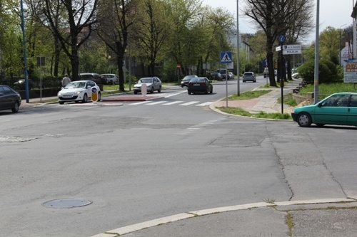 przejscie dla pieszych ul Zlotoryjska