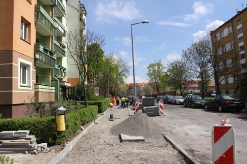 remont chodnika na ul. Batorego