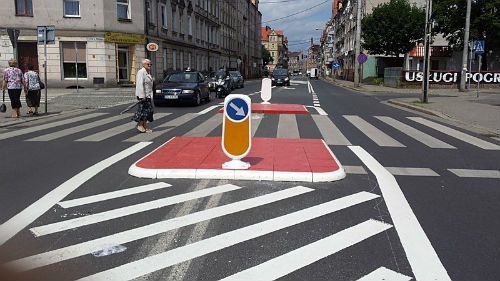 przebudowane przejście dla pieszych