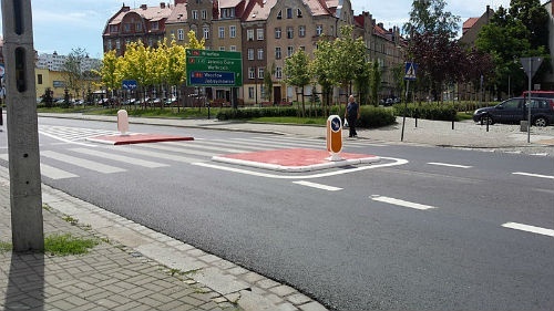 przebudowane przejście dla pieszych